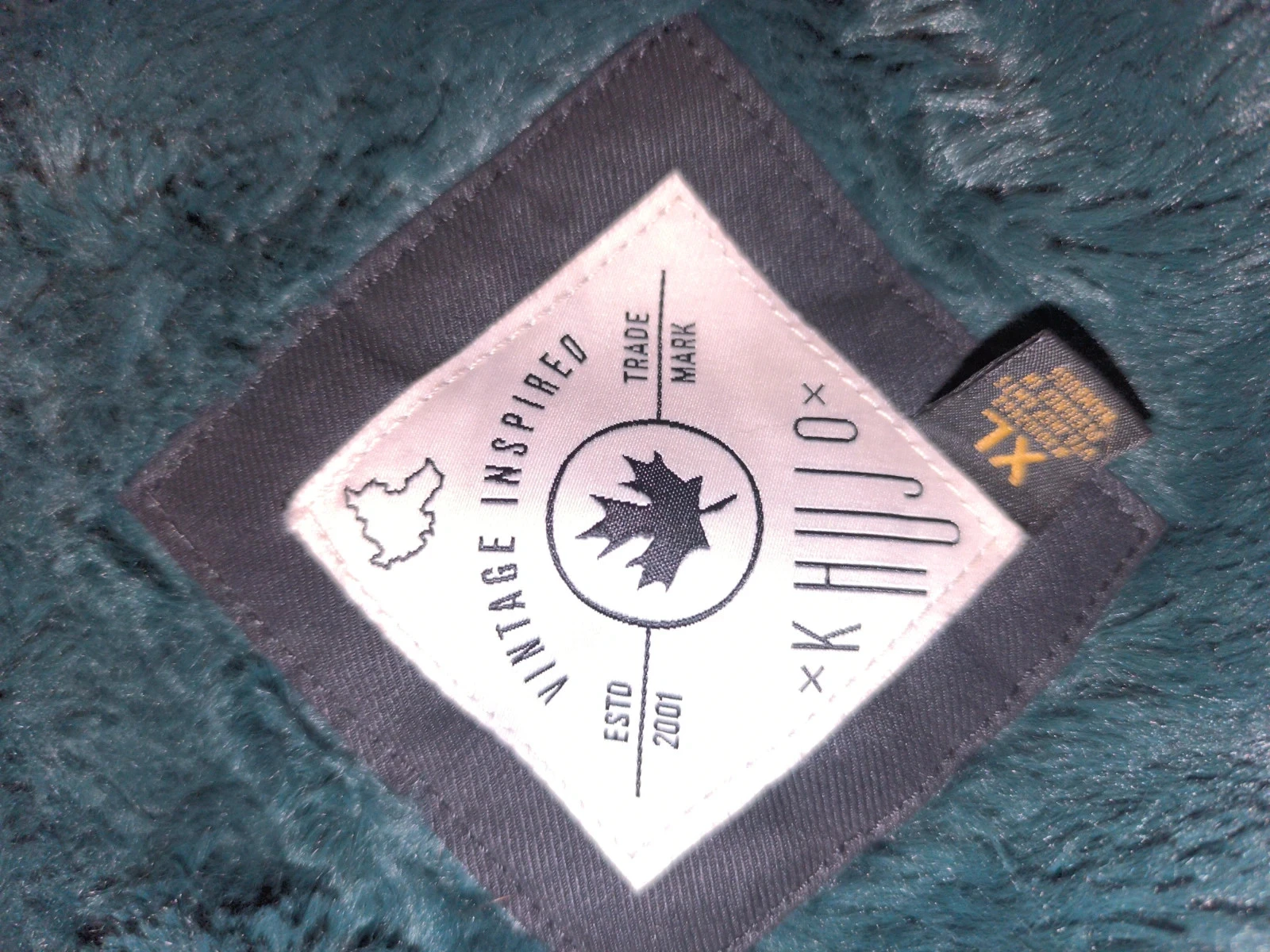 Veste de inverno Khujo preta acolchoada com capuz - Tamanho XL – photo 3